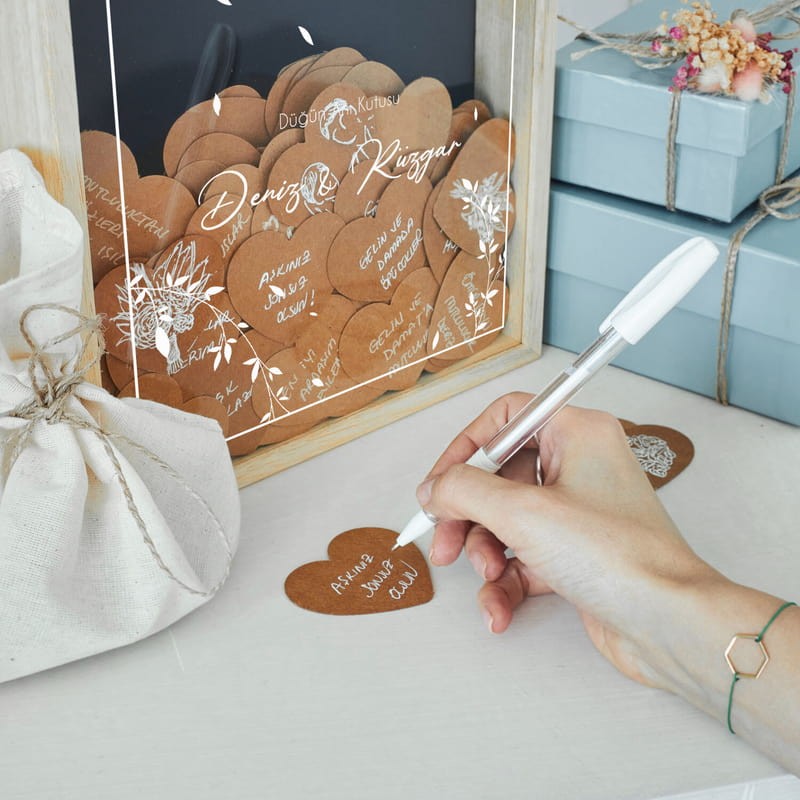 İsim Özelleştirmeli Düğün Anı Kutusu