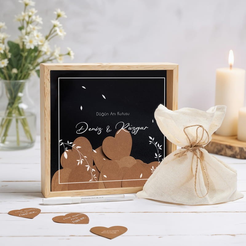 İsim Özelleştirmeli Düğün Anı Kutusu